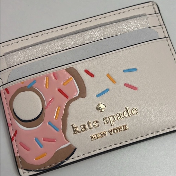 kate spade Accessories - Kate♠️Spade Coffee Break Donut Small Slim Card Holder🍩🍩🍩🍩🍩🍩🍩